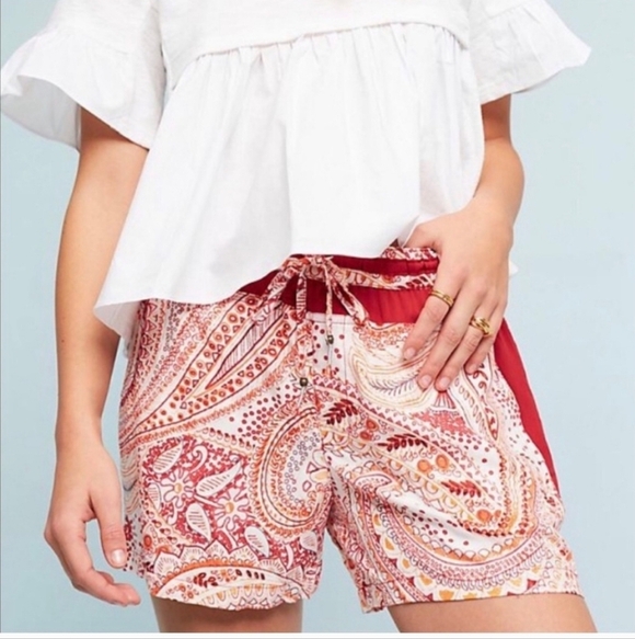 Anthropologie Pants - Anthropologie Hei Hei Paisley Print Rory Shorts Size Meduim